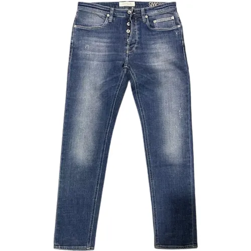 Gerades Jeans , Herren, Größe: W34 - Siviglia - Modalova