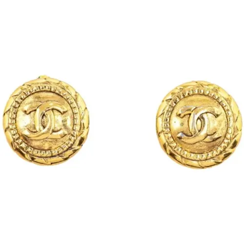 Pre-owned Jewellery, female, , Size: ONE SIZE Pre-owned Metal earrings - Chanel Vintage - Modalova