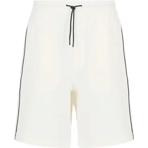 Tape Logo Shorts in , male, Sizes: L - Emporio Armani - Modalova