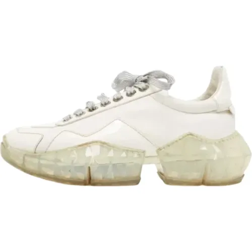 Pre-owned Leather sneakers , female, Sizes: 4 UK - Jimmy Choo Pre-owned - Modalova