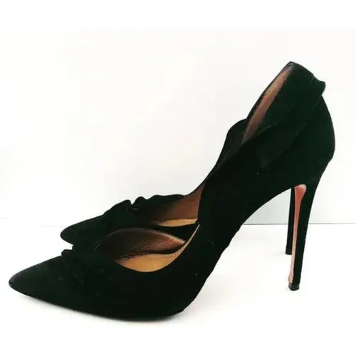 Pre-owned Pumps, female, , Size: 10 US Pre-ownedSuedeheels - Aquazzura Pre-owned - Modalova