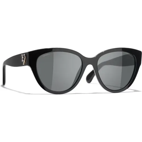 Stylish Sunglasses with Acetate Frame and Organic Lenses , female, Sizes: 56 MM - Chanel - Modalova