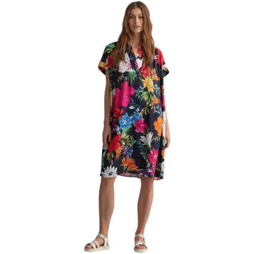 Tropical Floral Dress , female, Sizes: XS, L, S, M - Gant - Modalova