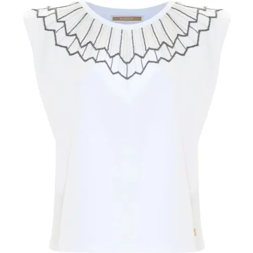 Padded Strap Women's T-shirt , female, Sizes: S, M - Kocca - Modalova