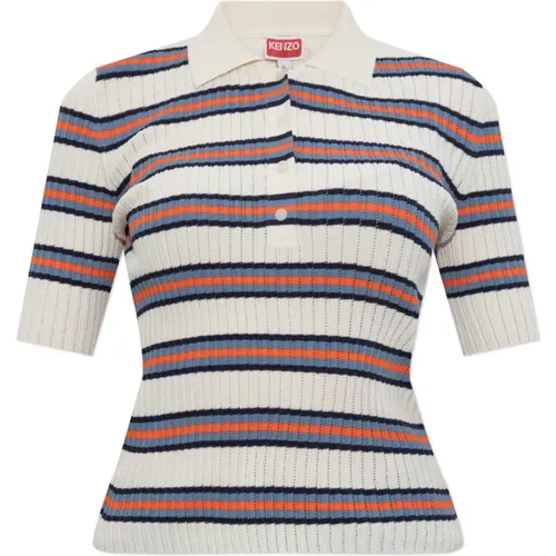 Polo Shirts, female, , Size: XS Top with striped pattern - Kenzo - Modalova