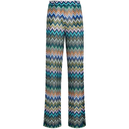 Wide Trousers, female, , Size: XS Colorful Trousers for Stylish Outfits - Missoni - Modalova