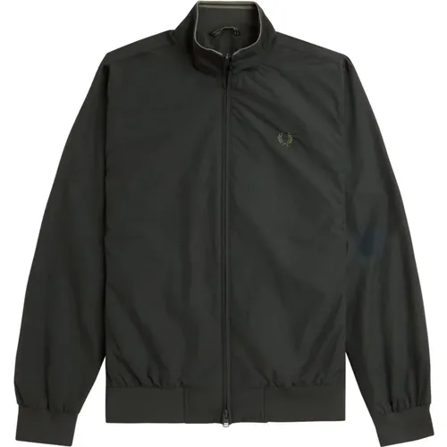 Zip-throughs, male, , Size: L Classic Brentham Men's Jacket - Fred Perry - Modalova