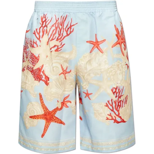 Casual Shorts, male, , Size: S Shorts with `Barocco Sea` pattern - Versace - Modalova