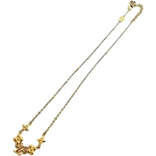 Pre-owned Metal necklaces , female, Sizes: ONE SIZE - Louis Vuitton Vintage - Modalova