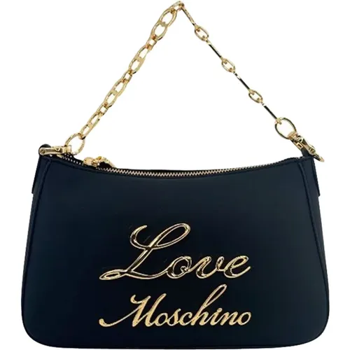 Handbags, female, , Size: ONE SIZE Eco-Friendly Handbag with Chain Handle - Love Moschino - Modalova