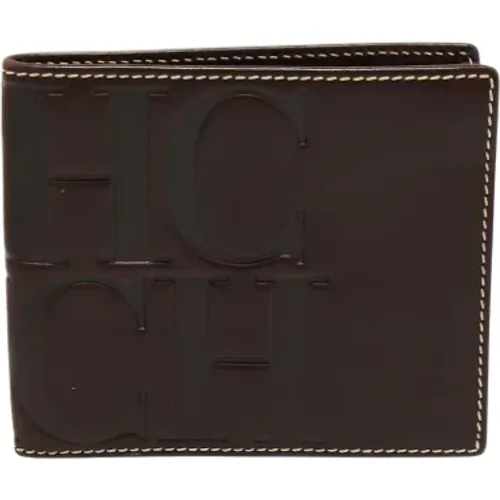 Pre-owned Wallets, male, , Size: ONE SIZE Pre-owned Leather wallets - Carolina Herrera Pre-owned - Modalova