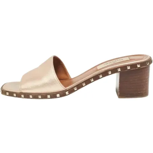 Pre-owned Leather sandals , female, Sizes: 2 UK - Valentino Vintage - Modalova