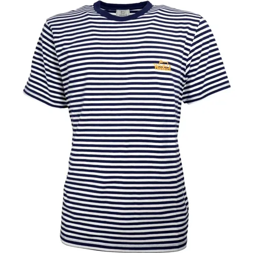 Soft and Comfortable Striped T-Shirt , female, Sizes: XL, M, L, S - Woolrich - Modalova