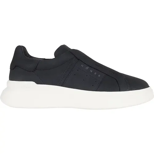 Wildleder Slip-On Sneakers mit Logo-Detail - Hogan - Modalova