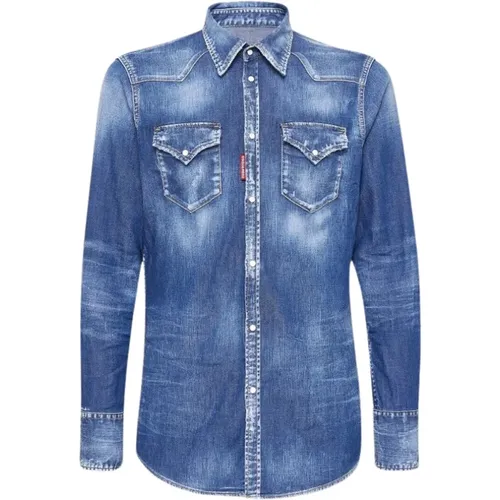 Classic Western Shirt , male, Sizes: XS, M, XL - Dsquared2 - Modalova