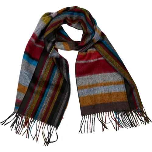 Striped Wool Cashmere Scarf , male, Sizes: ONE SIZE - Paul Smith - Modalova