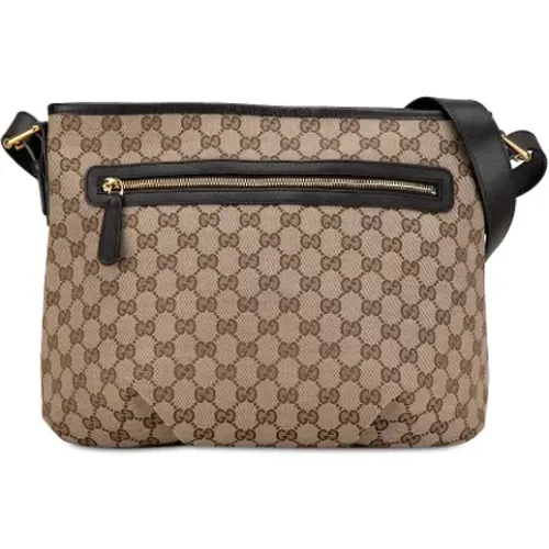 Pre-owned Cross Body Bags, female, , Size: ONE SIZE Pre-owned Canvas crossbody-bags - Gucci Vintage - Modalova