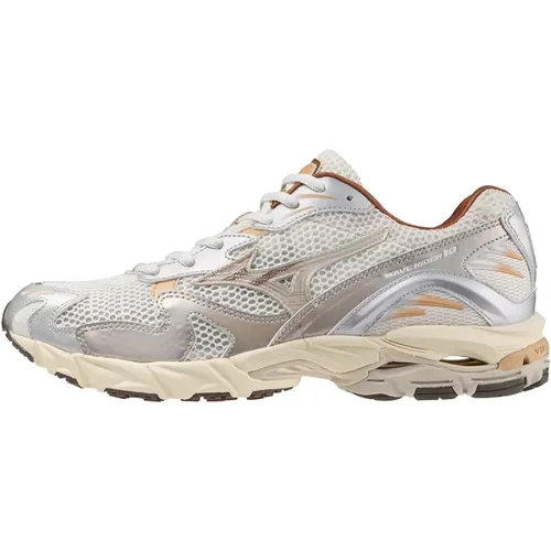 Sneakers, male, , Size: 8 US White Wave Rider 10 Sneakers - Mizuno - Modalova