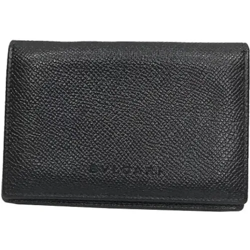 Pre-owned Wallets, female, , Size: ONE SIZE Pre-owned Leather wallets - Bvlgari Vintage - Modalova