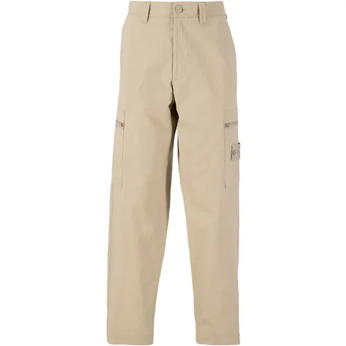 Straight Trousers, male, , Size: W31 Ghost Cargo Pants '' Urban Style - Stone Island - Modalova