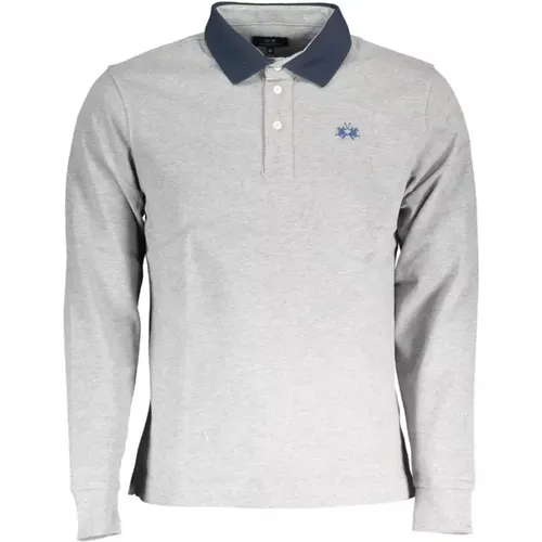 Elegant Long-sleeved Polo with Contrasting Details , male, Sizes: XL - LA MARTINA - Modalova