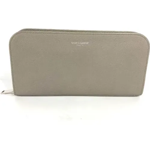 Pre-owned Wallets, female, , Size: ONE SIZE Pre-owned Leather wallets - Yves Saint Laurent Vintage - Modalova