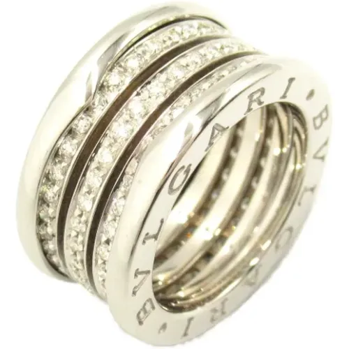 Pre-owned Jewellery, female, , Size: ONE SIZE Pre-owned White Gold rings - Bvlgari Vintage - Modalova