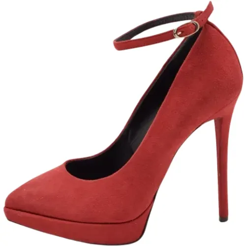 Pre-owned Pumps, female, , Size: 7 US Pre-owned Suede heels - Giuseppe Zanotti Pre-owned - Modalova