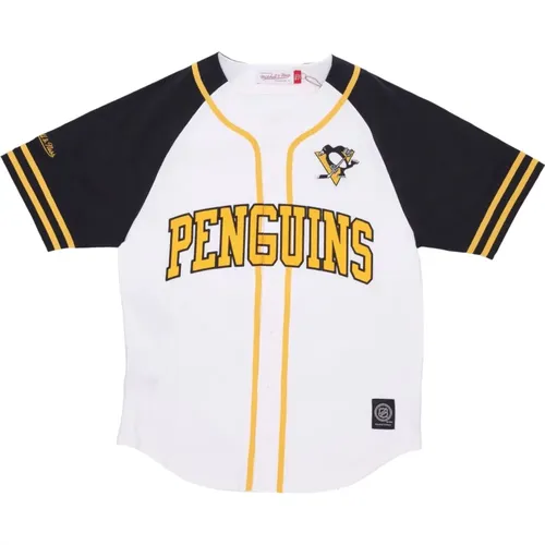 Pittsburgh Penguins NHL Practice Jersey , male, Sizes: L, XL, S, M - Mitchell & Ness - Modalova