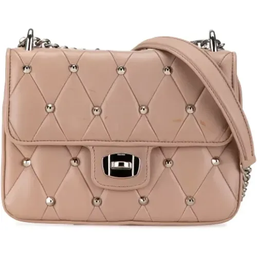 Pre-owned Cross Body Bags, female, , Size: ONE SIZE Pre-owned Leather crossbody-bags - Miu Miu Pre-owned - Modalova