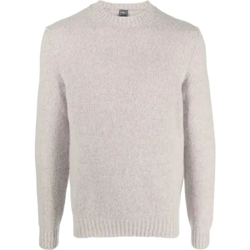 Italian Cashmere Round Neck Sweater , male, Sizes: 2XL - Fedeli - Modalova