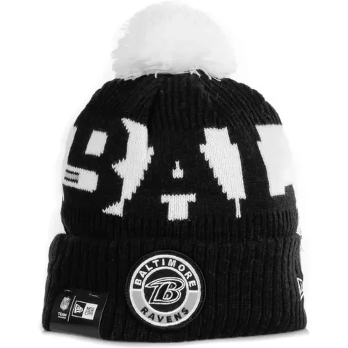 Beanies, male, , Size: ONE SIZE Sporty Pom Pom Men's Hat /White - new era - Modalova