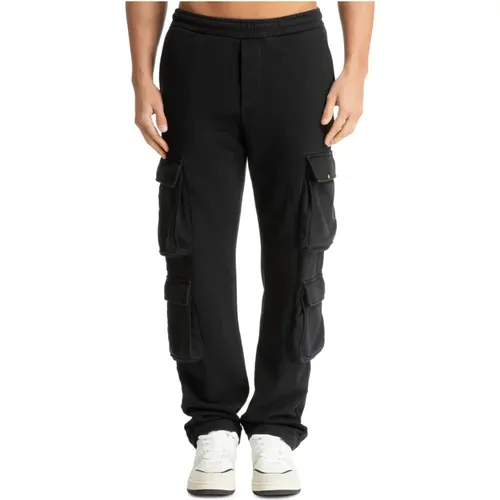 Sweatpants, male, , Size: S Drawstring Cargo Pants with Elastic Waist - Barrow - Modalova