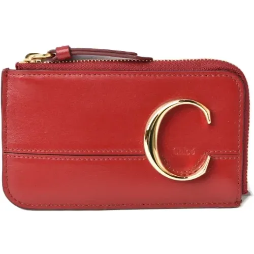 Pre-owned Wallets, female, , Size: ONE SIZE Pre-owned Leather wallets - Chloé Pre-owned - Modalova