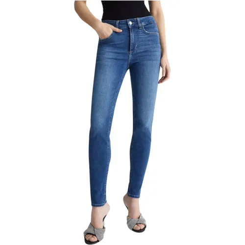 Blaue Gemstone Skinny Jeans , Damen, Größe: W26 - Liu Jo - Modalova