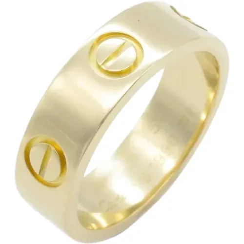 Pre-owned Jewellery, female, , Size: ONE SIZE Pre-owned Gold rings - Cartier Vintage - Modalova