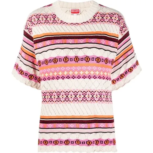 Scallop Strickpullover , Damen, Größe: M - Kenzo - Modalova