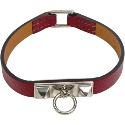 Pre-owned Jewellery, female, , Size: ONE SIZE Pre-owned Leather bracelets - Hermès Vintage - Modalova