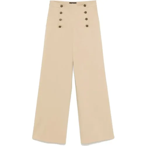 Wide Trousers, female, , Size: M Detail Panel Trousers - ETRO - Modalova