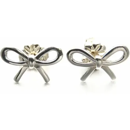 Pre-owned Jewellery, female, , Size: ONE SIZE Pre-owned Silver earrings - Tiffany & Co. Pre-owned - Modalova