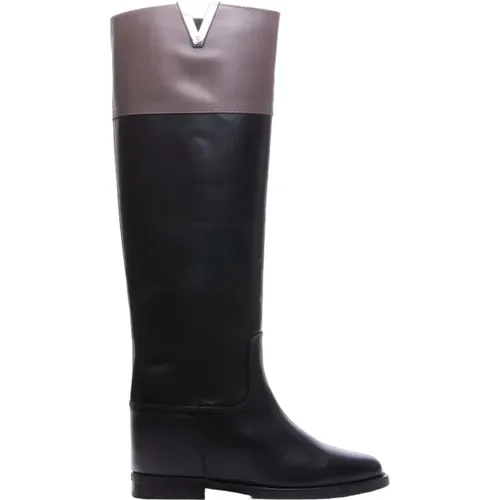 Leather Boots , female, Sizes: 5 UK, 7 UK, 5 1/2 UK - Via Roma 15 - Modalova