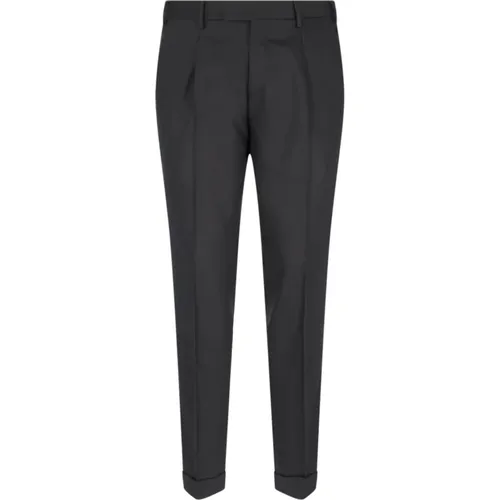 Chinos, male, , Size: W40 Straight Wool Trousers - PT Torino - Modalova