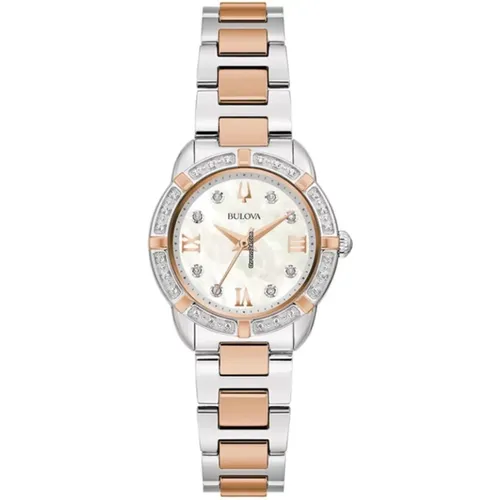 Uhr Bullova - Donna - 98R291 - Bullova Classic Lady Diamonds - 98R291 , Damen, Größe: ONE Size - Bulova - Modalova