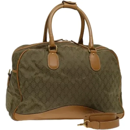 Pre-owned Weekend Bags, female, , Size: ONE SIZE Pre-owned Canvas gucci-bags - Gucci Vintage - Modalova