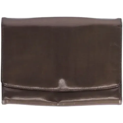 Pre-owned Clutches, female, , Size: ONE SIZE Pre-owned Leather clutches - Salvatore Ferragamo Pre-owned - Modalova