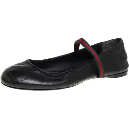 Pre-owned Leather flats , female, Sizes: 3 UK - Gucci Vintage - Modalova