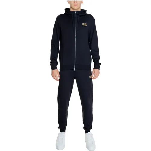 Training Sets, male, , Size: M Hooded Tracksuit Fall/Winter Men - Emporio Armani EA7 - Modalova