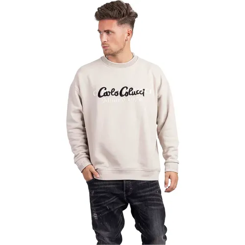 Men`s Sweater - Stylish and Comfortable , male, Sizes: M, XL - carlo colucci - Modalova