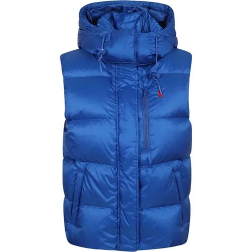 Vests, female, , Size: 2XS Quilted Water-Repellent Down Vest - Polo Ralph Lauren - Modalova