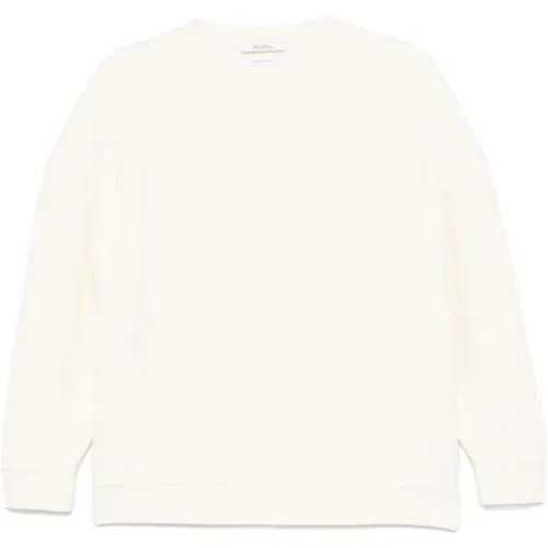 Ivory Weiß Woll-Kaschmir Pullover , Damen, Größe: L - Max Mara - Modalova